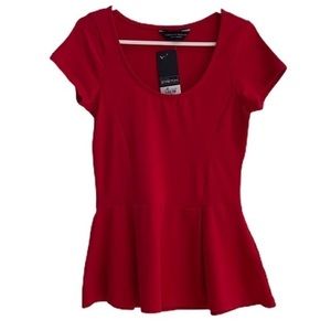 NWT Dorothy Perkins Peplum Top UK 6 XS